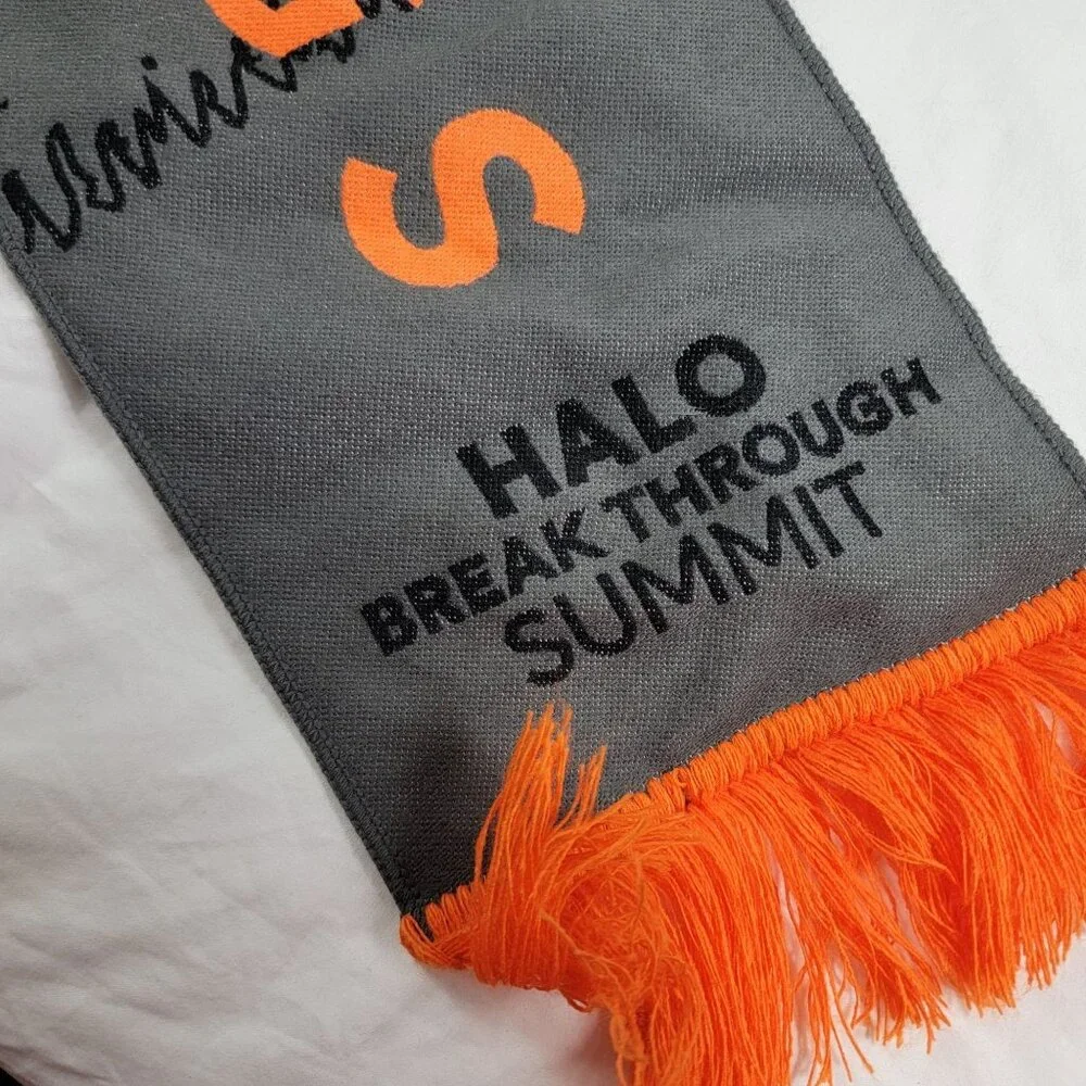 Colorado Springs Halo Break Through Summit Gray Orange Scarf Outdoors Winter